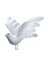 Set of 12 White Feather Dove Birds - 10" Realistic Design, Decorative Faux Doves, Perfect for Weddings & Events - Year-Round Use, Floral Home by Artificial Flowers